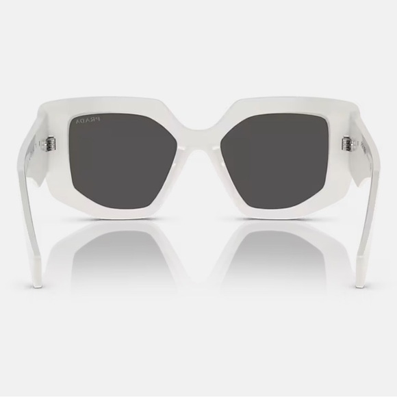 Authentic Prada PR 14ZS Grey Lens with White Frame Sunglasses - Picture 4 of 12